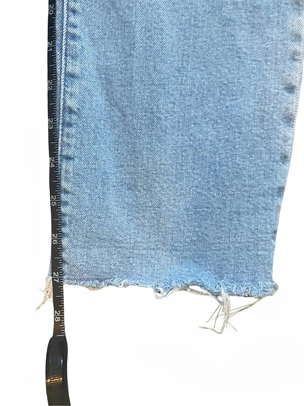 Madewell The Perfect Vintage Jeans 27T Light Wash Raw Hem - Picture 9 of 9
